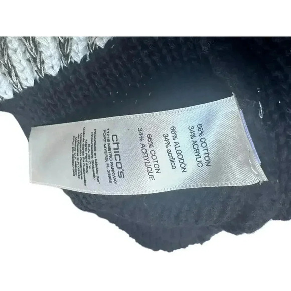 Chico’s Women Blocked Pattern Arlene Cardigan. Size: 1 (S). - Picture 10 of 10